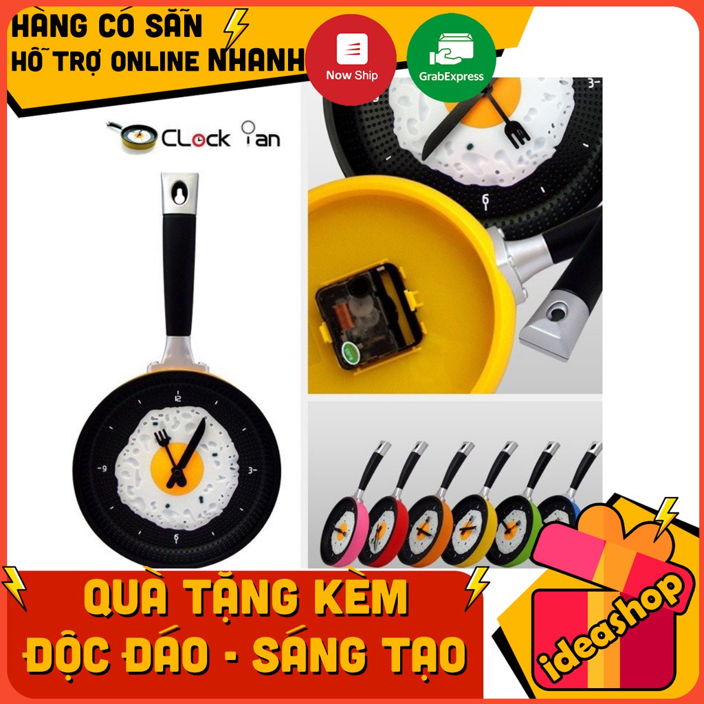 ĐỒNG HỒ CHẢO TRỨNG CHIÊN ĐỘC LẠ ( HAPPY TIME CLOCK PAN ) GIAO MÀU NGẪU NHIÊN