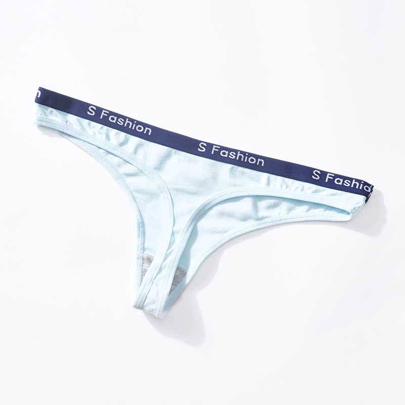 Quần lót lọt khe từ cotton lưng thấp in chữ mềm mại không đường may thoải mái size M-XL dành cho nữ | BigBuy360 - bigbuy360.vn