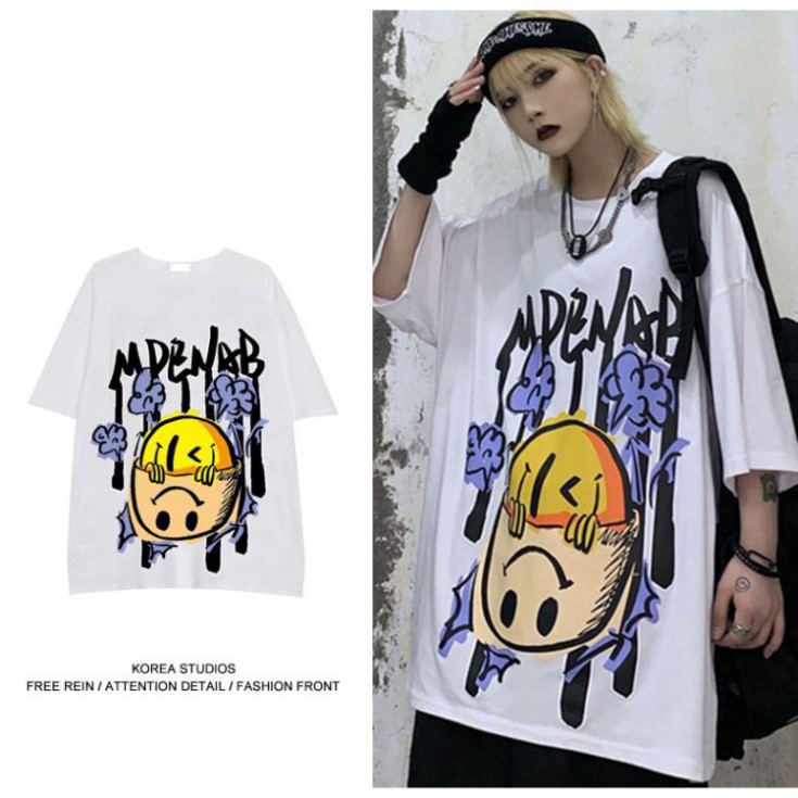 Áo thun tay lỡ Unisex, áo phông form rộng M349 KL SHOP DVSHOP