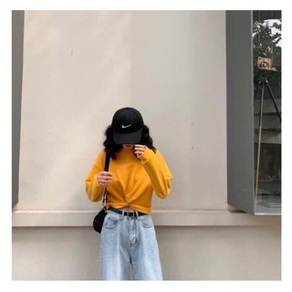 🌸Áo croptop xoắn eo dài tay nữ CỰC XINH 🌸