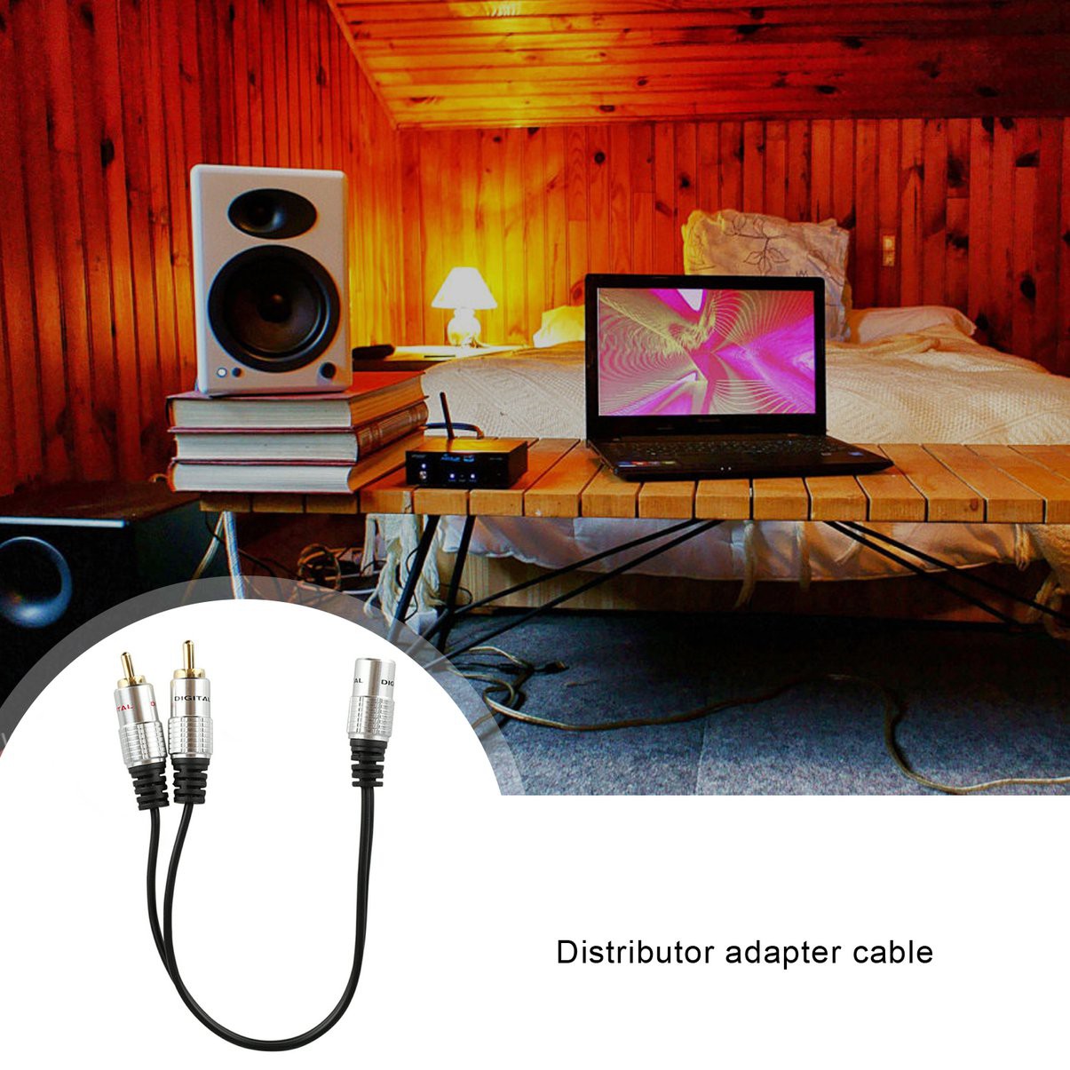 Dây Cáp Chữ Y 2rca 3.5mm 0.25m | BigBuy360 - bigbuy360.vn