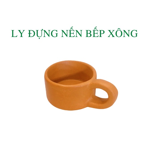 Ly terra cotta đựng nến Green Farm ly đất nung từ Quảng Nam