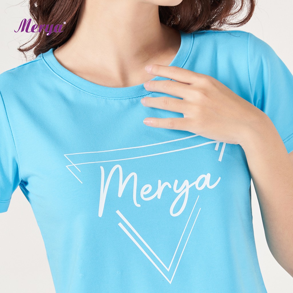 Áo thun croprop nữ 92% cotton Merya TSC0221(H1)