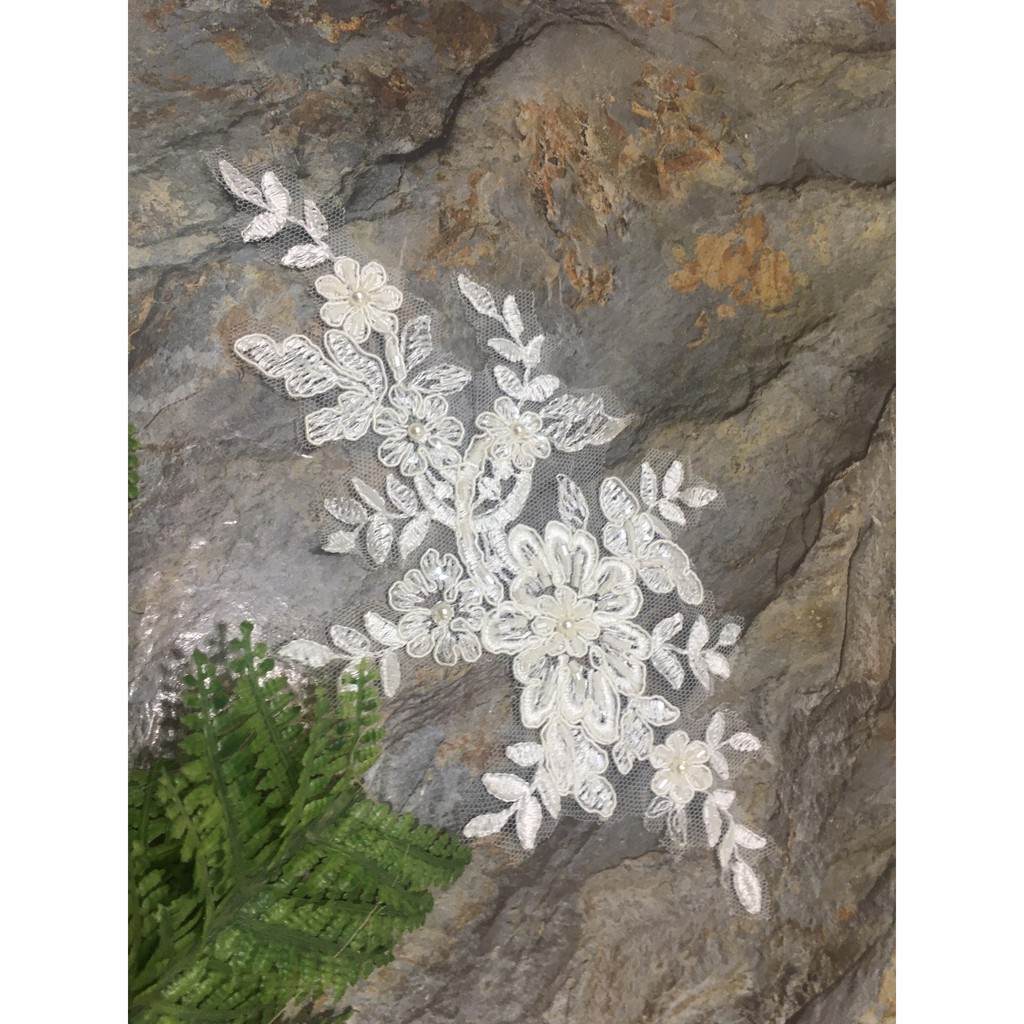 Combo 5 Ren bông cao cấp RB170511 dùng may váy đầm thời trang, váy cưới, làm đồ decor trang trí, đồ lót, váy ngủ...