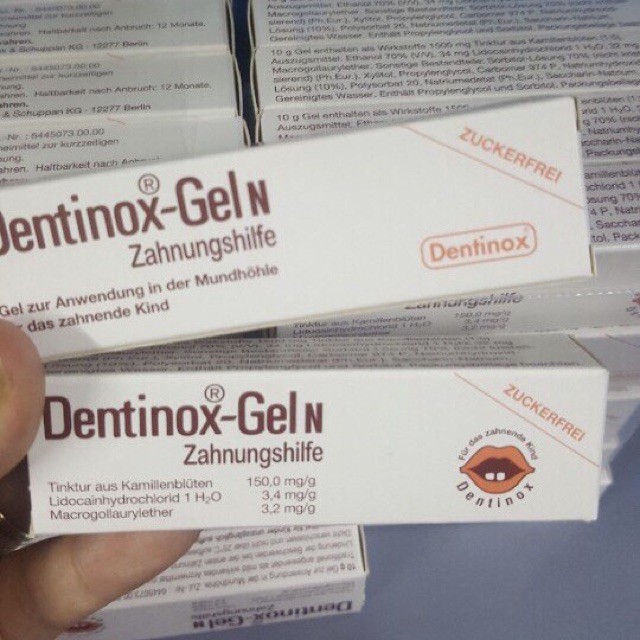 Gel bôi giảm đau răng lợi Dentinox Gel N 10gr - Đức