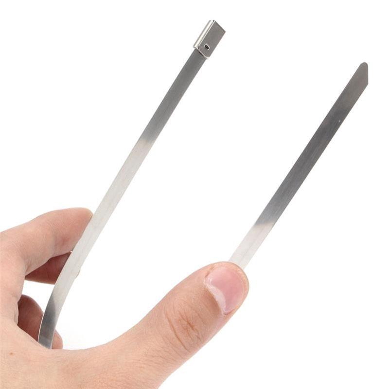 Bộ 20 dây khóa chất liệu kim loại thép không gỉ 304 11.8&quot; chất lượng tiện lợi dành cho ống pô