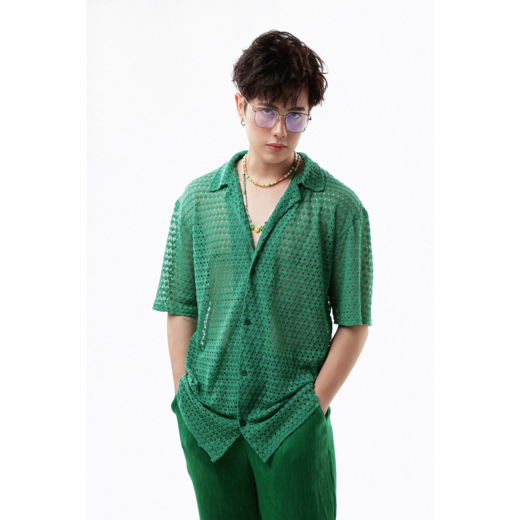 GREEN LACE SHIRT