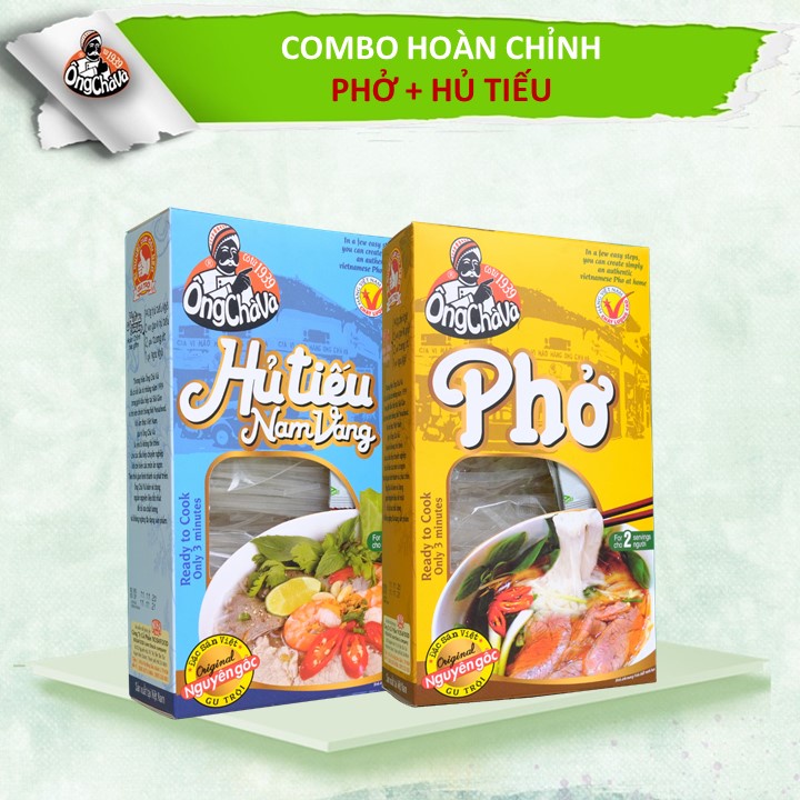 Combo Phở Và Hủ Tiếu Hoàn Chỉnh Ông Chà Và 200gram