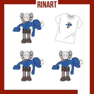 Decal ủi Kaws xanh độc lạ | Logo Sticker Patch in áo ủi trực tiếp lên vải  Decal in áo ủi trực tiếp lên vải