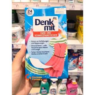 GIẤY GIẶT QUẦN ÁO CHỐNG LEM MÀU DENKMIT ĐỨC 20 miếng