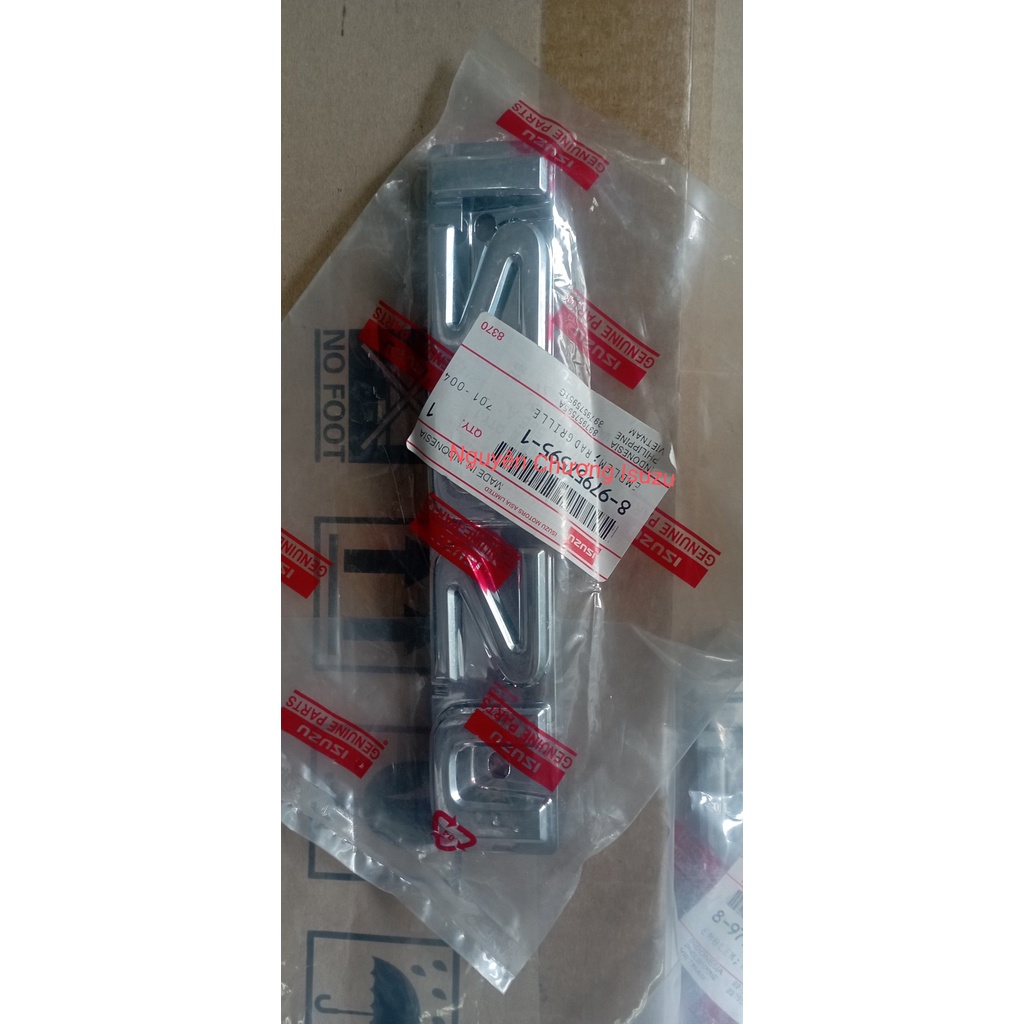 Chữ ISUZU mặt galang cho xe Isuzu Hilander hàng chính hãng