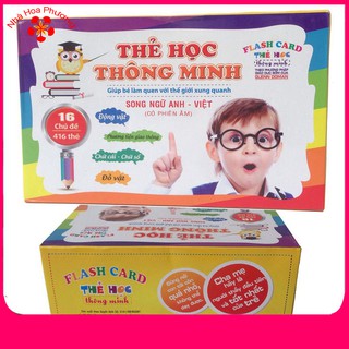 Thẻ học thông minh Glenn Doman 16 chủ đề 416 thẻ cho bé theo phương pháp giáo dục sớm