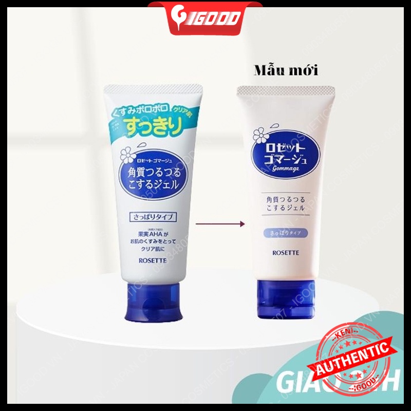 Gel tẩy tế bào chết Rosette Gommage Nhật Bản 120gr