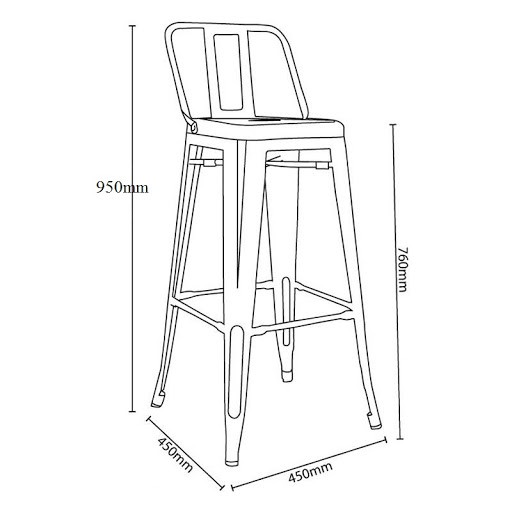 Ghế bar tolix - Ghế Cafe - Ghế Ăn - Ghế Nhà Hàng - Ghế Trà Sũa - Ghế Khách Sạn - Ghế bar - Ghế Ban Công