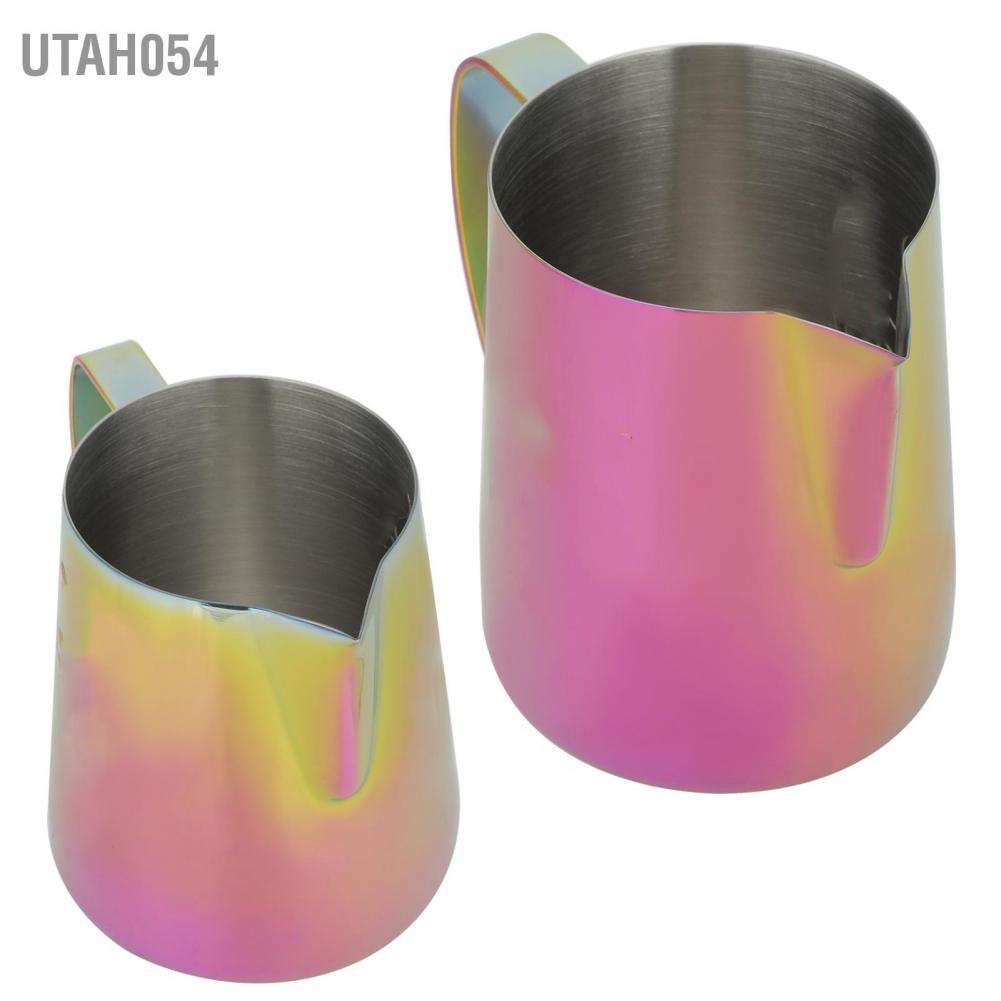 Utah054 Thicken 304 Stainless Steel Coffee Frothing Pitcher Cup Frother Jug Latte Art Accessory