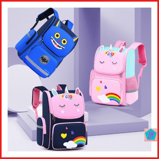 Balo học sinh💥FREESHIP💥 balo chống gù lưng phản quang nhân vật hoạt hình ngộ nghĩnh