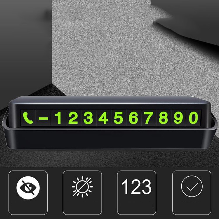 (Phát Sáng Trong Đêm) Bảng Ghi Số Điện Thoại Ô Tô Khi Dừng Đỗ - Thẻ Ghi Số Điện Thoại Ô Tô