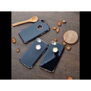 [Mã ELHAJULY giảm 6% đơn 50K] ốp lưng đen bóng mạ 2 đầu iphone 7 plus