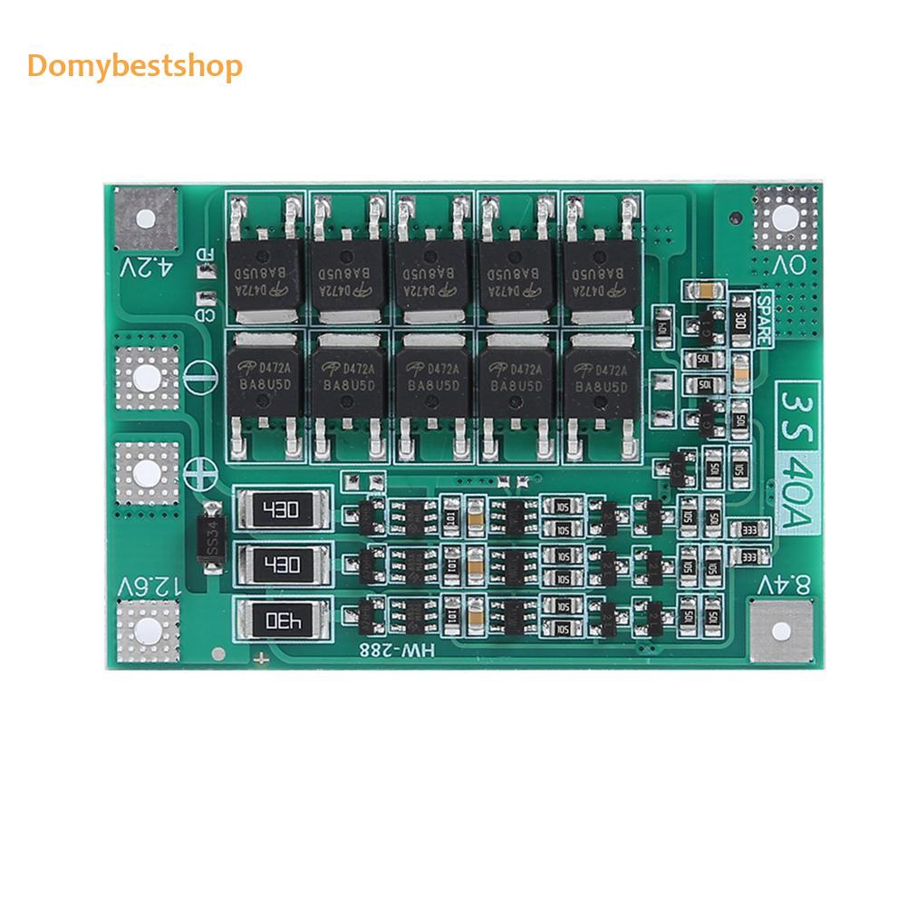 COD☭3S 40A BMS Pro 11.1V 12.6V 18650 Great Lithium Battery Protection Board with Balanced