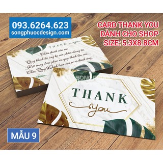 500 Thẻ Cảm Ơn Khách Hàng Mẫu 9 - In Song Phước