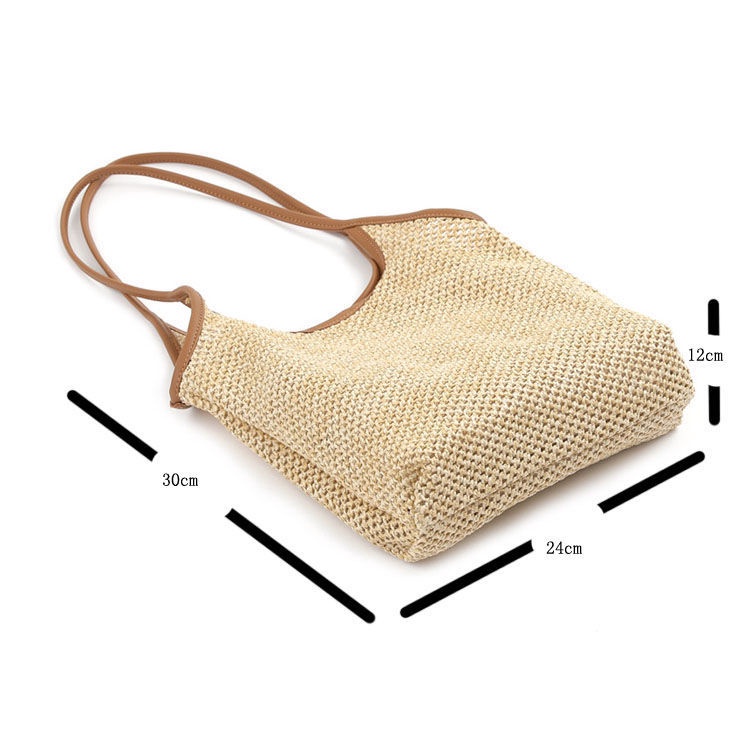 Túi Xách Đan Sợi Mây Phong Cách Hàn Quốc Cho Nữ