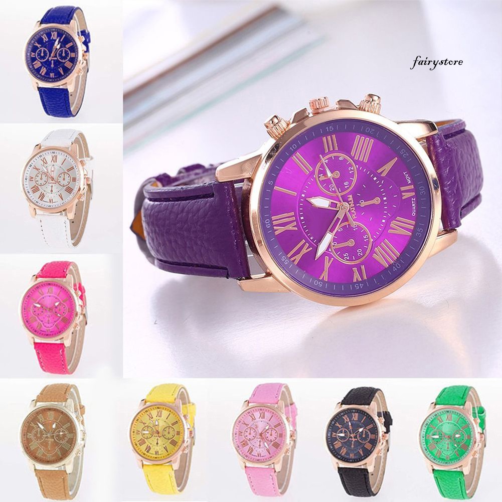 Đồng Hồ Nữ Dây Giả Da Thời Trang