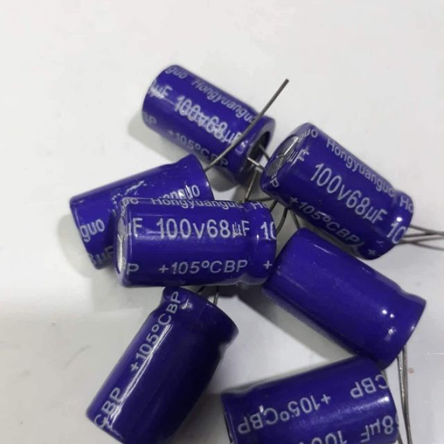 Tụ loa 68MF _100V - bộ 4chiếc
