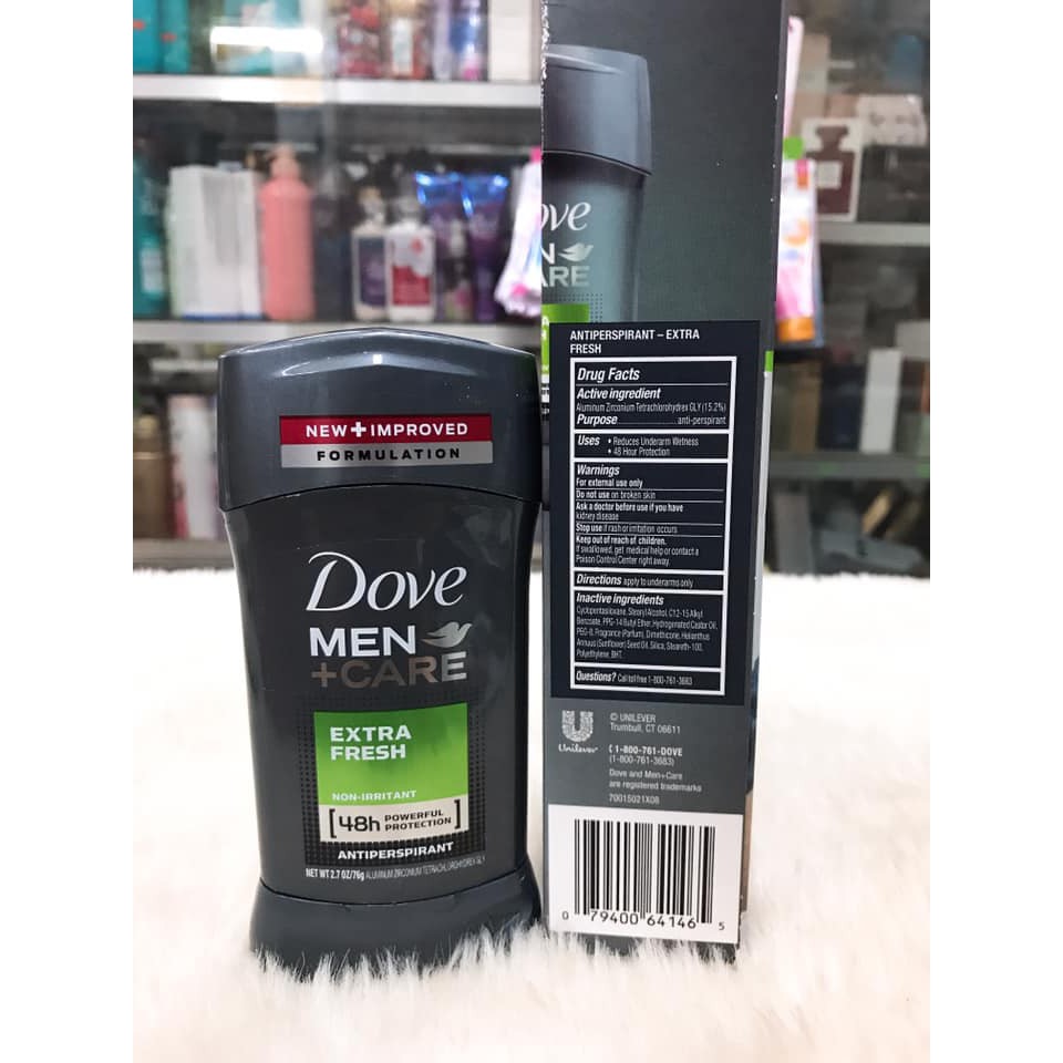 (76g) Sáp Khử Mùi Dove Men Care USA