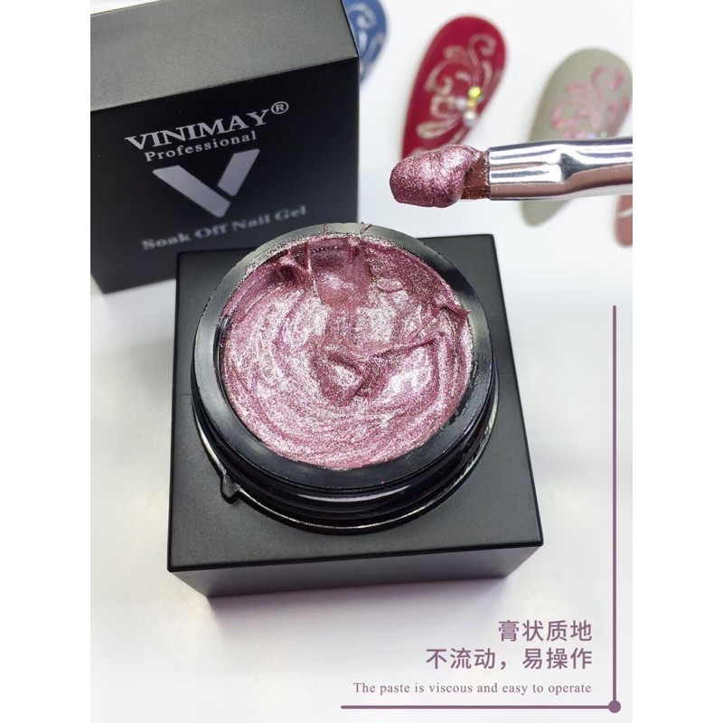 gel metal nổi vinimay nét vẽ lẻ màu