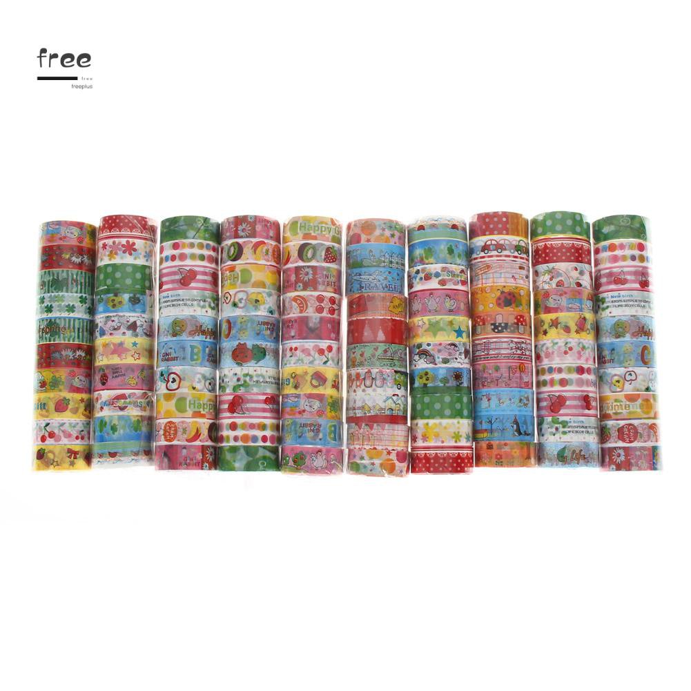 Bộ 10 Cuộn Băng Keo Dán Kích Thước 1.5cmx2.5m