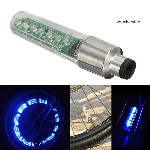Đèn LED 7 bóng gắn van bánh xe đạp độc đáo cao cấp