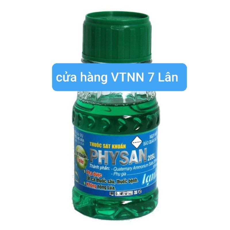 sát khuẩn Physan chai 100ml,gói 25ml