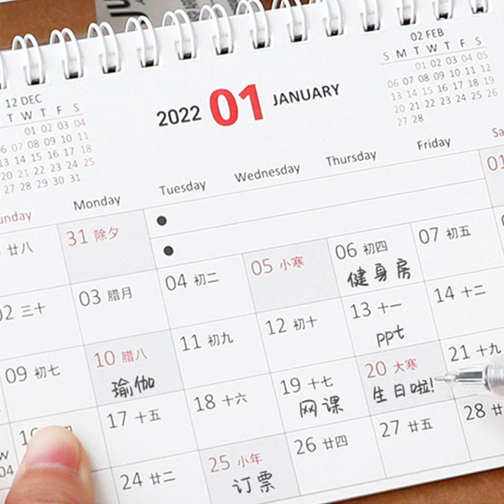 Lịch 2022 Mini Để Bàn Lên Kế Hoạch Hàng Ngày 2022 Kiểu Dáng Dễ Thương