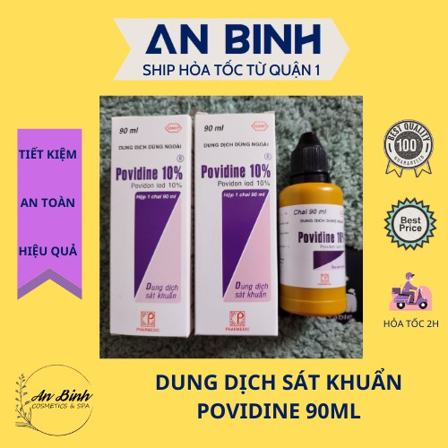 (Q1 - Hcm) Dung Dịch Sát Khuẩn Povidine 90Ml - Vệ Sinh Vết Thương Tại Nhà
