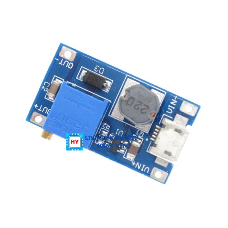 Mạch tăng áp DC 2A 2577 DC 2 - 20V sang 5 - 28V cổng Micro USB