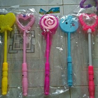 Com bo 10 đồ chơi trung thu gậy tim, 6 bóng ca phát sáng