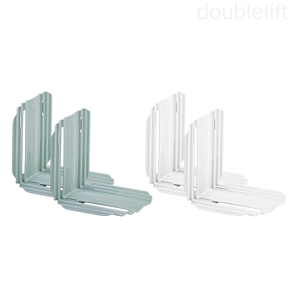 Refrigerator Partition Plastic Cabinet Divider Anti-slip Adjustable Shelf Organizer doublelift store