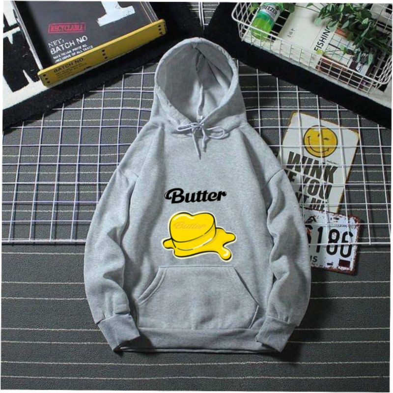 Áo Hoodie Bts Bt21 / Bơ / Áo Khoác Tay Dài