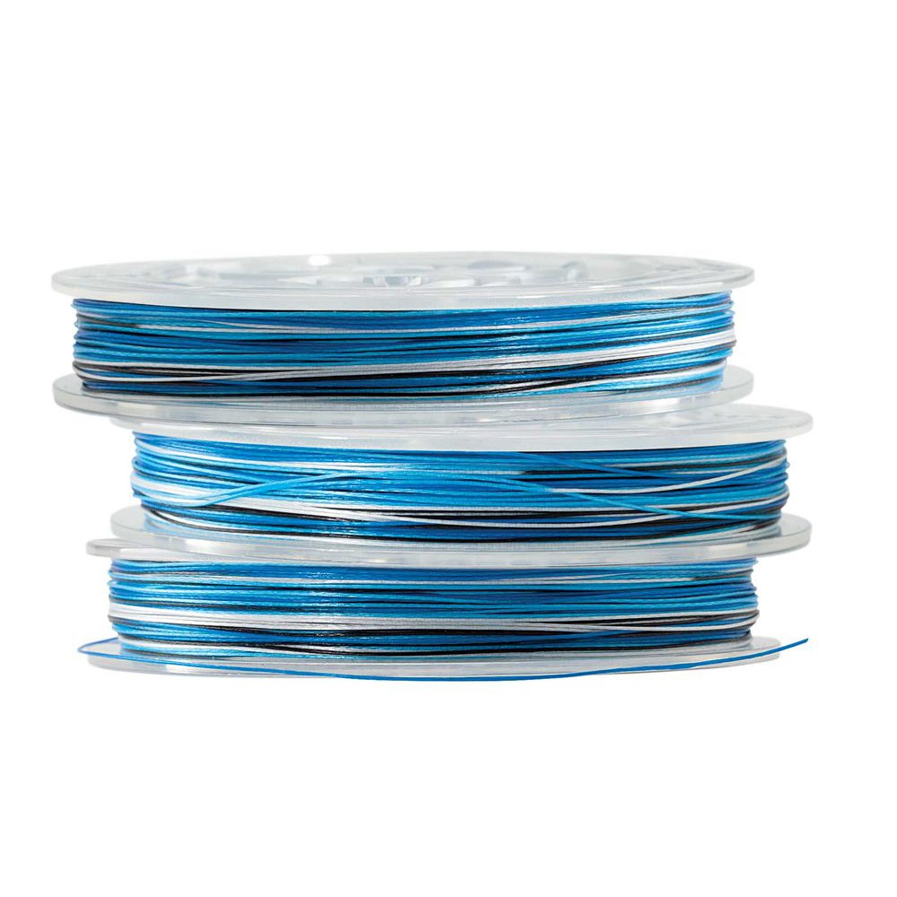 Dây cước câu cá bện tàng hình siêu bền Spider Wire Blue Camou 114m