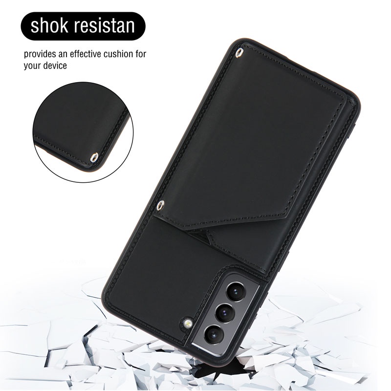 Ốp Điện Thoại Da Kèm Ngăn Đựng Thẻ Cho Tecno Spark 8 8C 7 7P 6 5 Go Air Pro 2022 2020