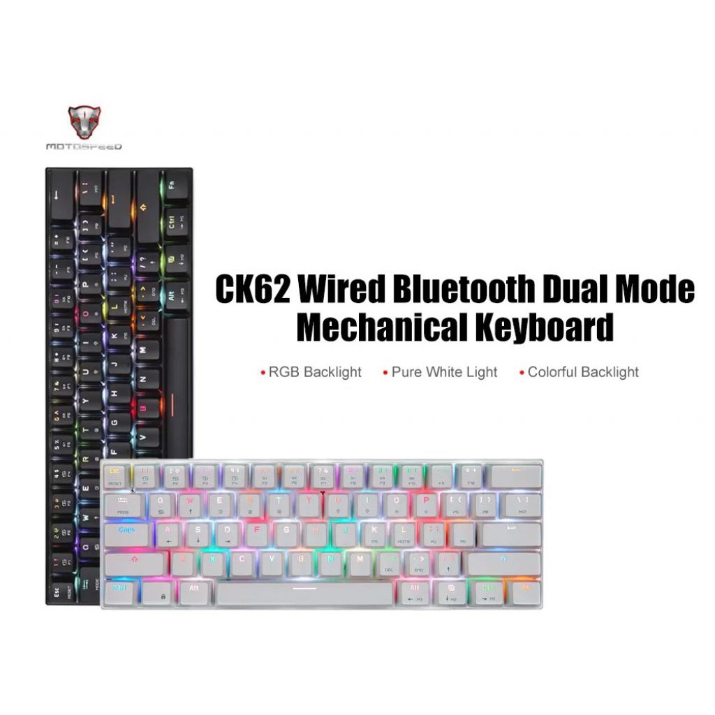 Bàn phím CK62 bluetooth USB Wired Dual-Mode Outemu Switch RGB