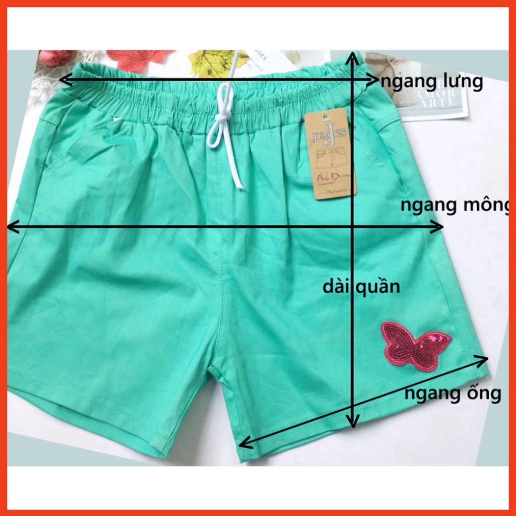 Quần đùi nữ vải kaki lưng thun mềm mát từ 45kg-50kg - QNU03 cao cấp