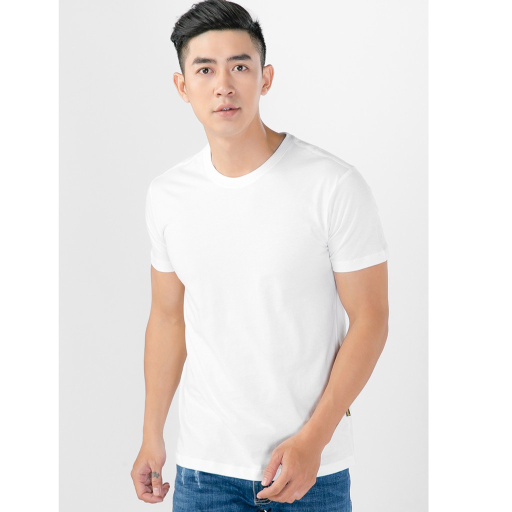 ÁO THUN TRƠN NAM NHẬT BẢN 100% COTTON THOÁNG MÁT - TRẮNG
