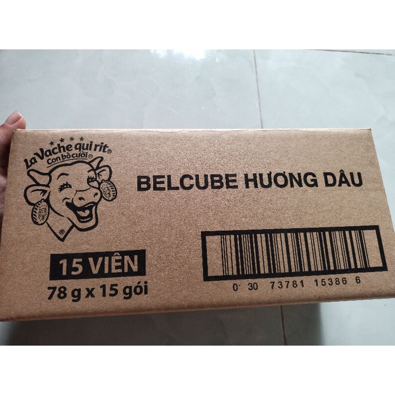 ( Hsd t9/2022) Phô mai vuông Belcube vị Dâu Gói 78g x 15 viên (Phô mai cho bé và người lớn)