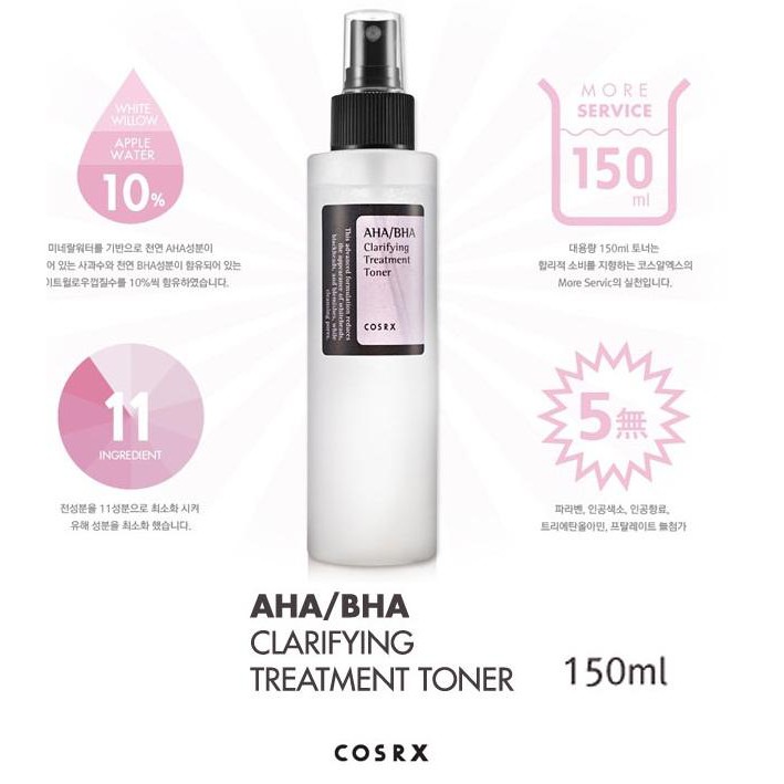 Nước hoa hồng làm sạch Glycolic Acid Cosrx Aha/Bha Clarifying Treatment Toner | BigBuy360 - bigbuy360.vn