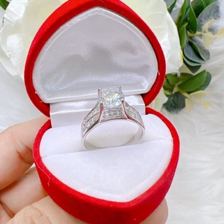 Nhẫn bạc xi bạch kim Joli Phong cách sang trọng