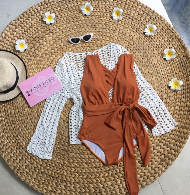 Bikini Đồ Bơi 1 Mảnh Hở Ngực Chéo Lưng GK0130 (Nhiều Màu, Ảnh Thật) | BigBuy360 - bigbuy360.vn
