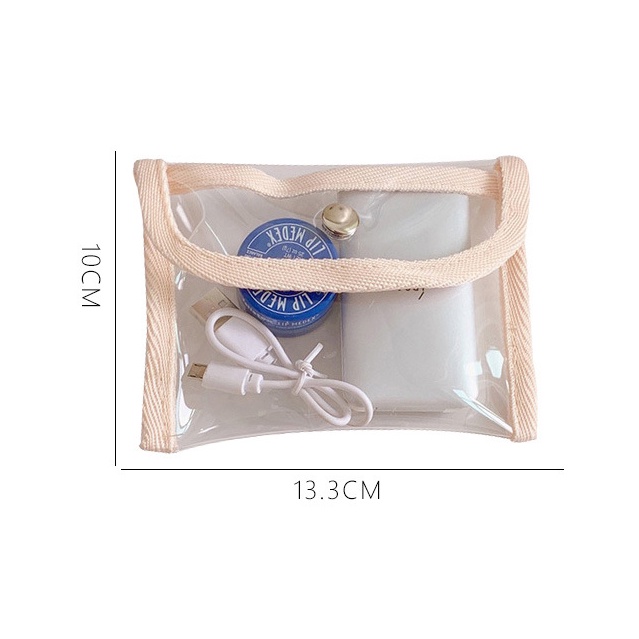 Ví Đựng Tiền Xu / Thẻ Xe Buýt Mini Trong Suốt Dễ Thương