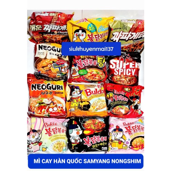 🥘🌶🥢mì cay hàn quốc samyang nongshim🇰🇷🇰🇷 17 loại 🥘🥘.Hỏa tốc GIAO LUÔN