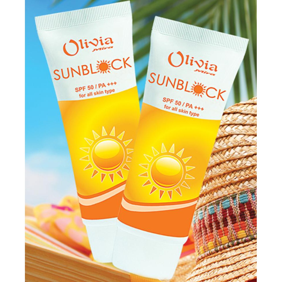 Kem chống nắng sáng da không trôi Mira Olivia Suncream Hàn Quốc 60ml